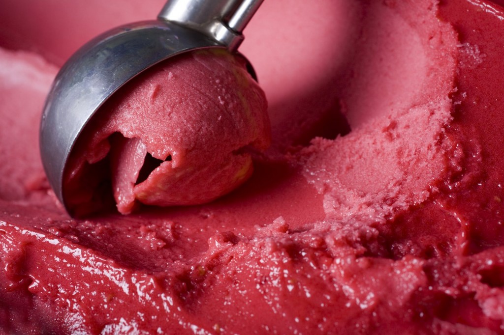 Glace à la cerise